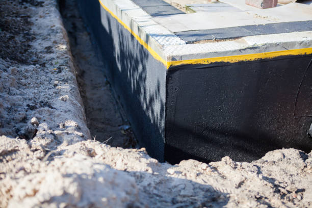 Residential Wet Basement Repair installation at a Pomeroy, PA home by SJ Waterproofing Pros